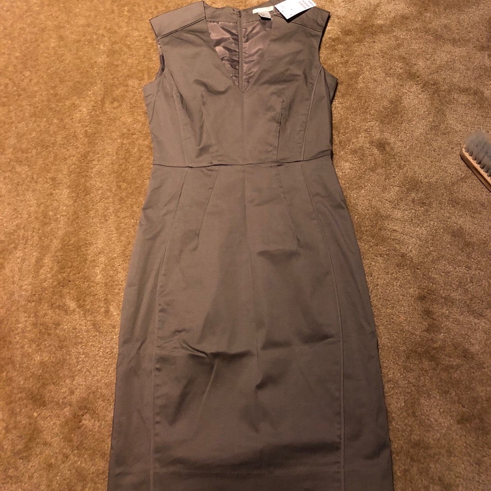 NWT H&M Gray Satin Dress Size 4